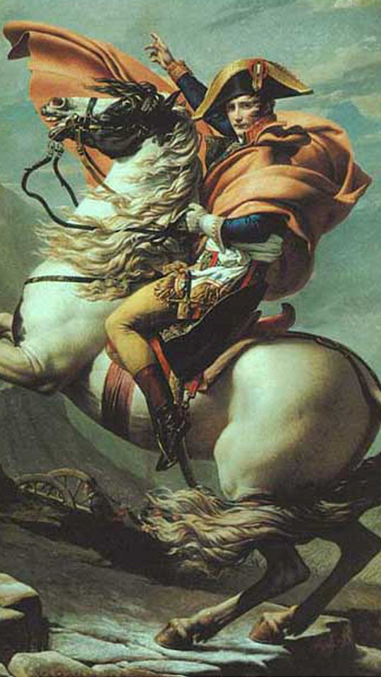 ルイ・ダヴィッド「サン・ベルナール峠のナポレオン」の壁紙